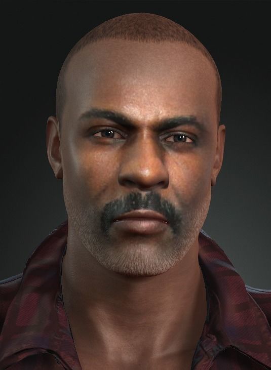 Idris Elba 3D Character design 3D model Ready for animation 3D model_10