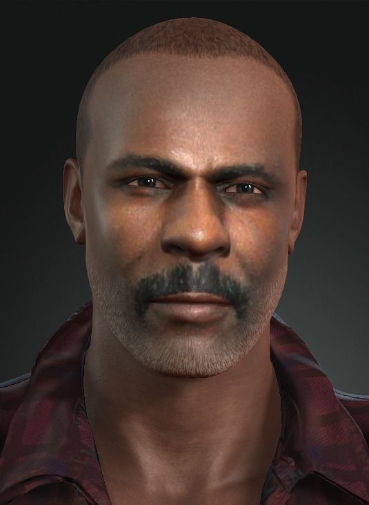 Idris Elba 3D Character design 3D model Ready for animation 3D model_8