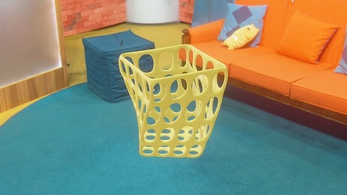 Cute basket 3D print model