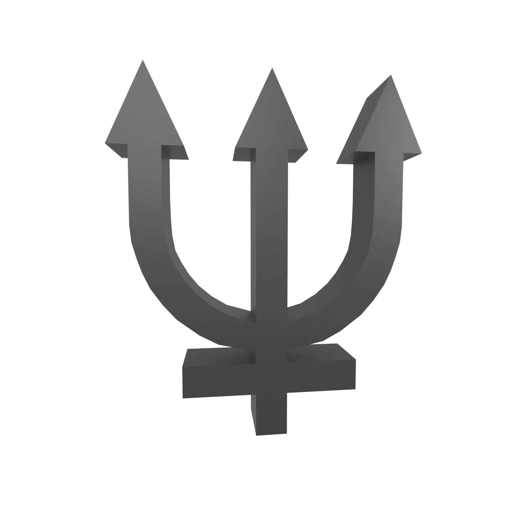 Neptune Symbol v1 002 Low-poly 3D model_0