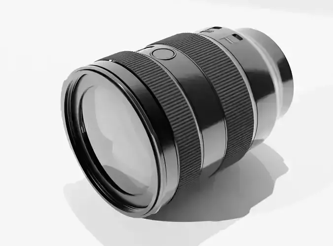 Camera lens 3D model