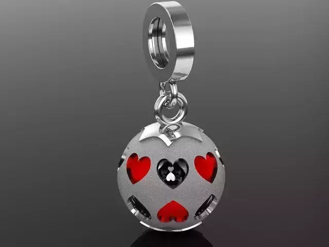 3D Love Ball Charm