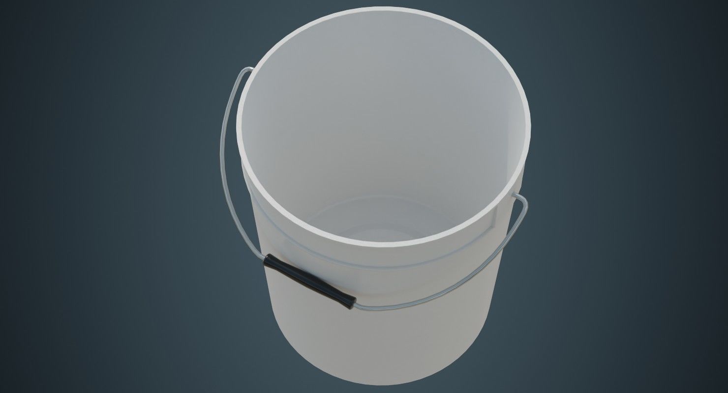Bucket 2A Low-poly 3D model_5