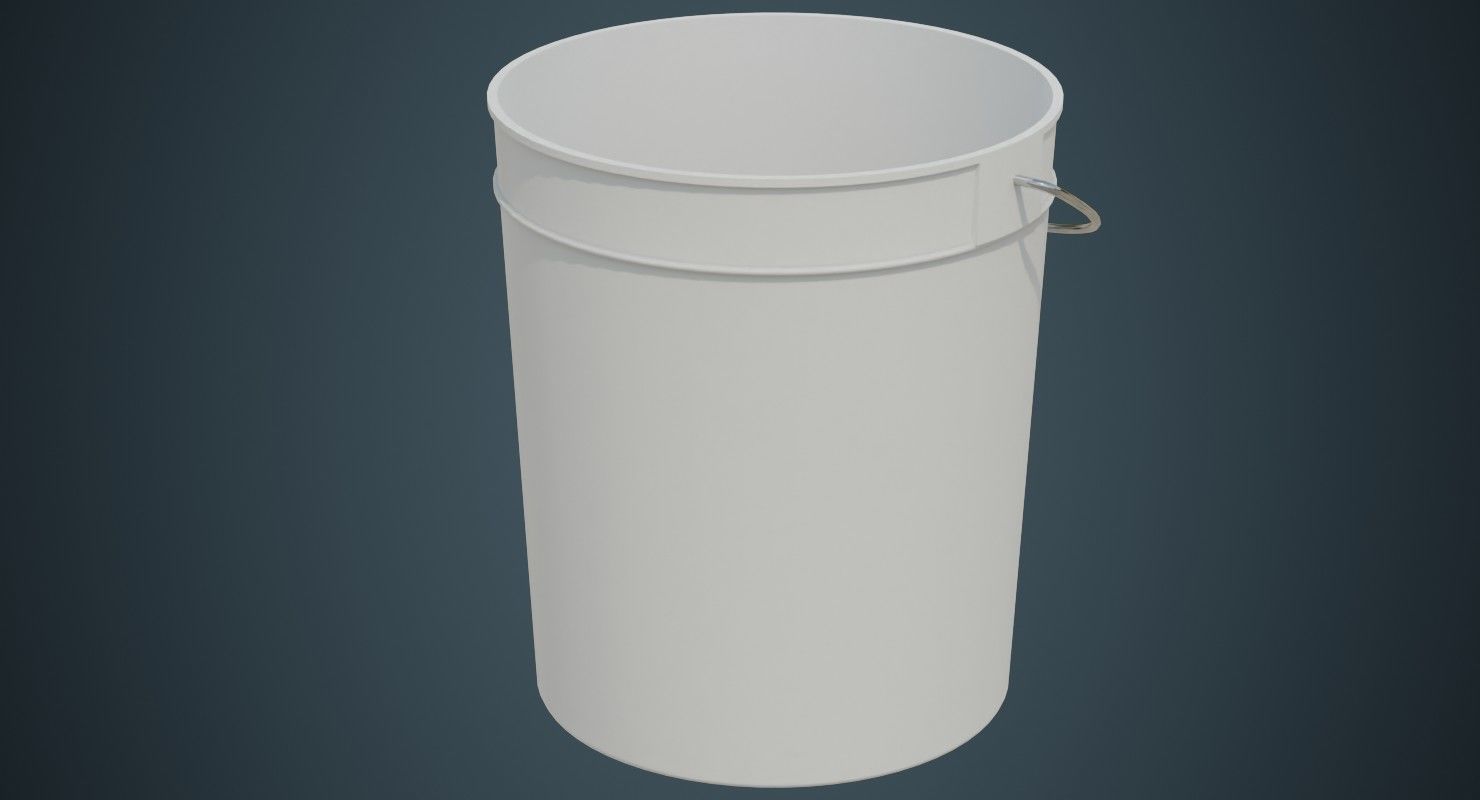 Bucket 2A Low-poly 3D model_3