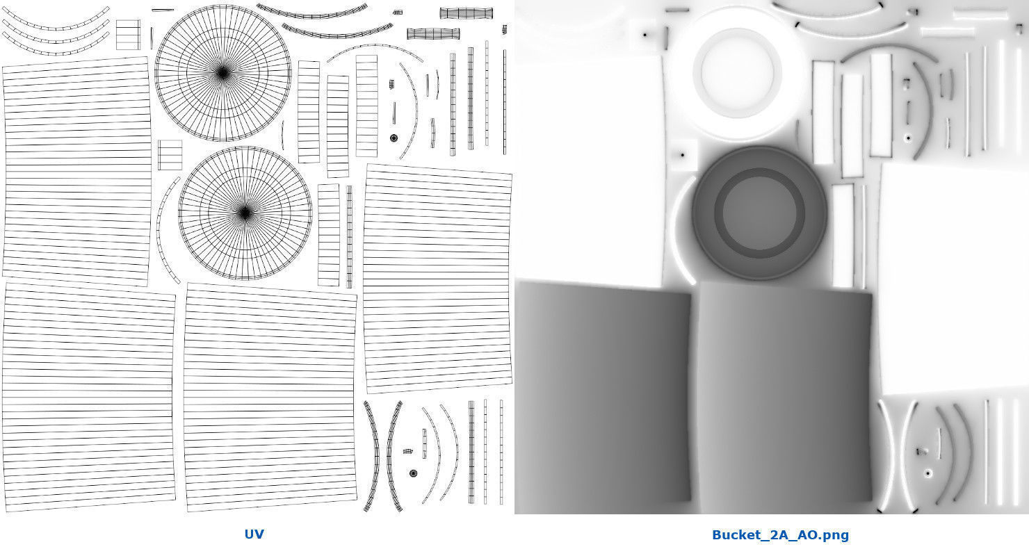 Bucket 2A Low-poly 3D model_10