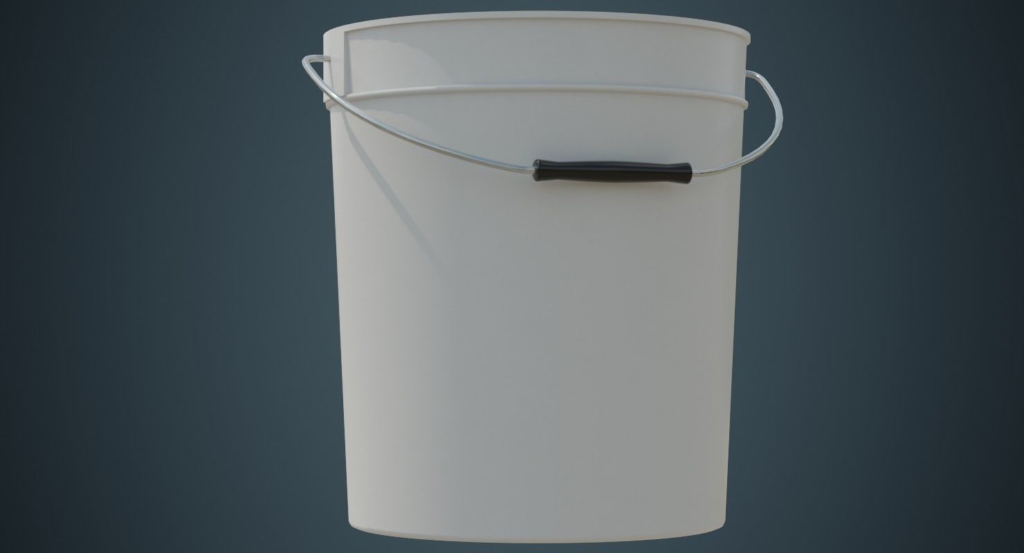 Bucket 2A Low-poly 3D model_6