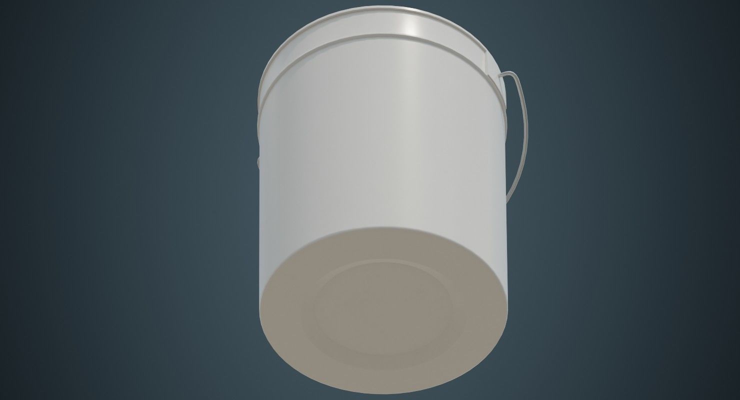 Bucket 2A Low-poly 3D model_7