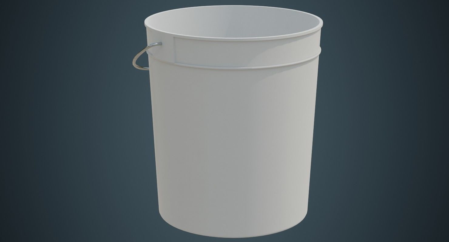 Bucket 2A Low-poly 3D model_4
