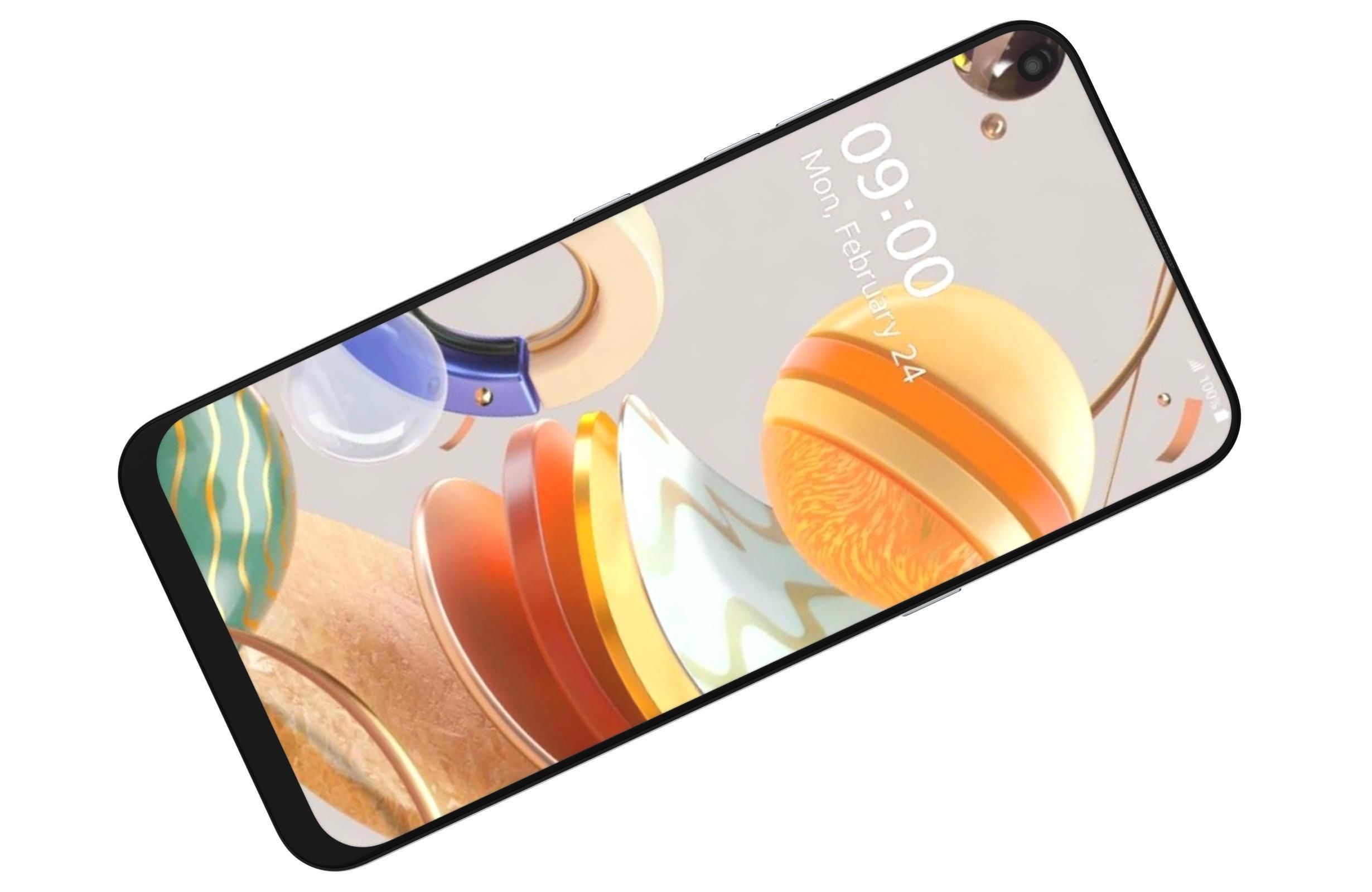 LG K61 White 3D model_6