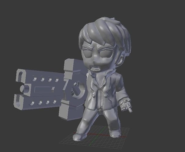 Crossgun Merc 3D print model