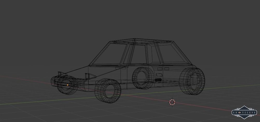 Racing Car Low Poly Free low-poly 3D model_4