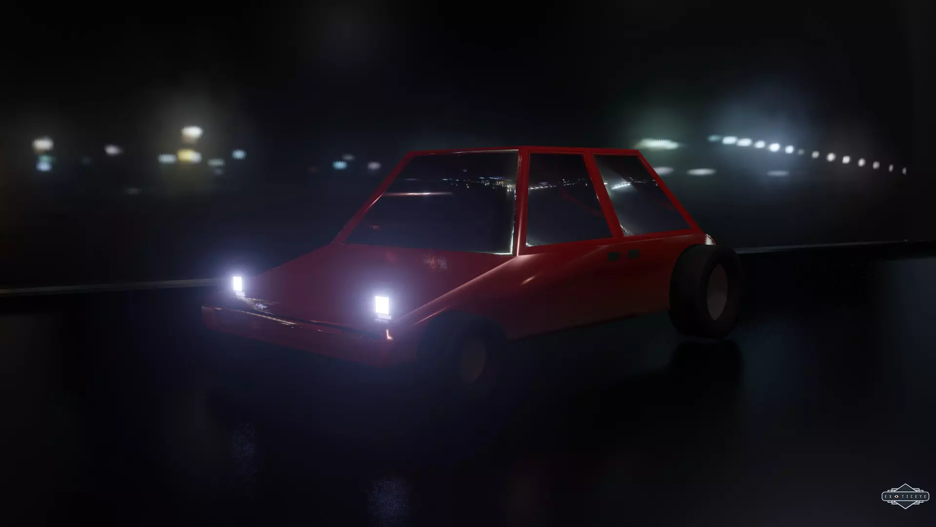 Racing Car Low Poly Free low-poly 3D model_0