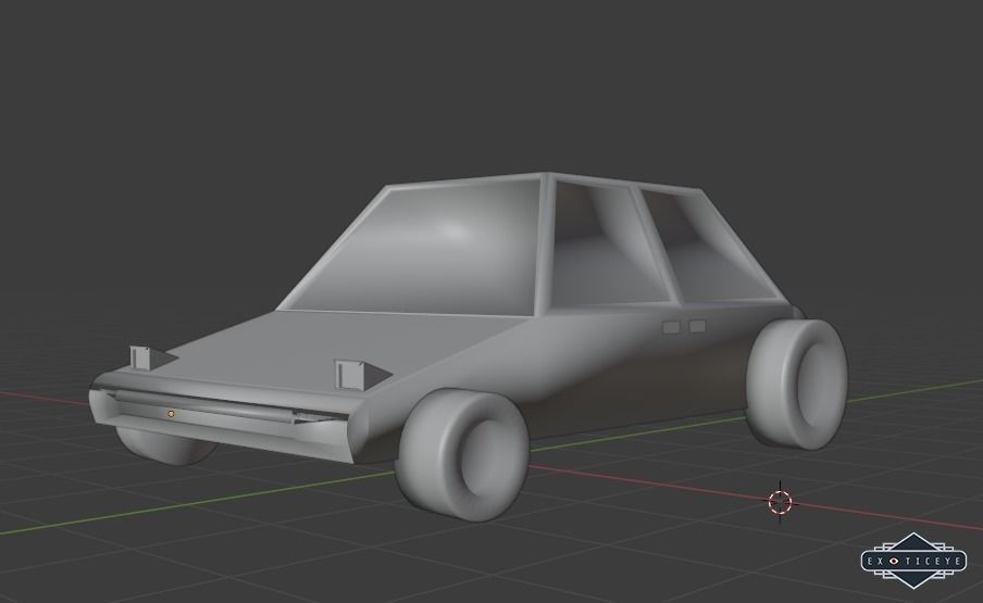 Racing Car Low Poly Free low-poly 3D model_6