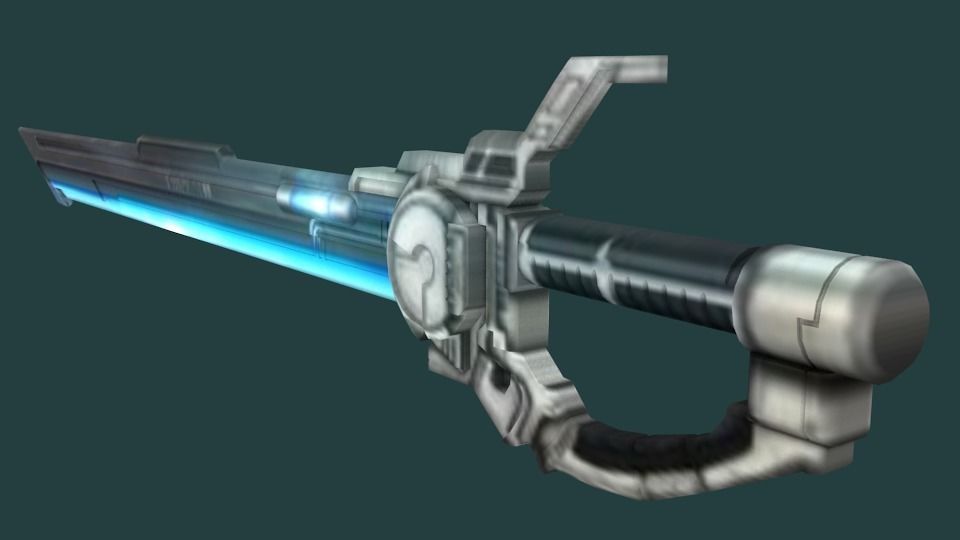 SciFi Futuristic Blade Low-poly 3D model_3