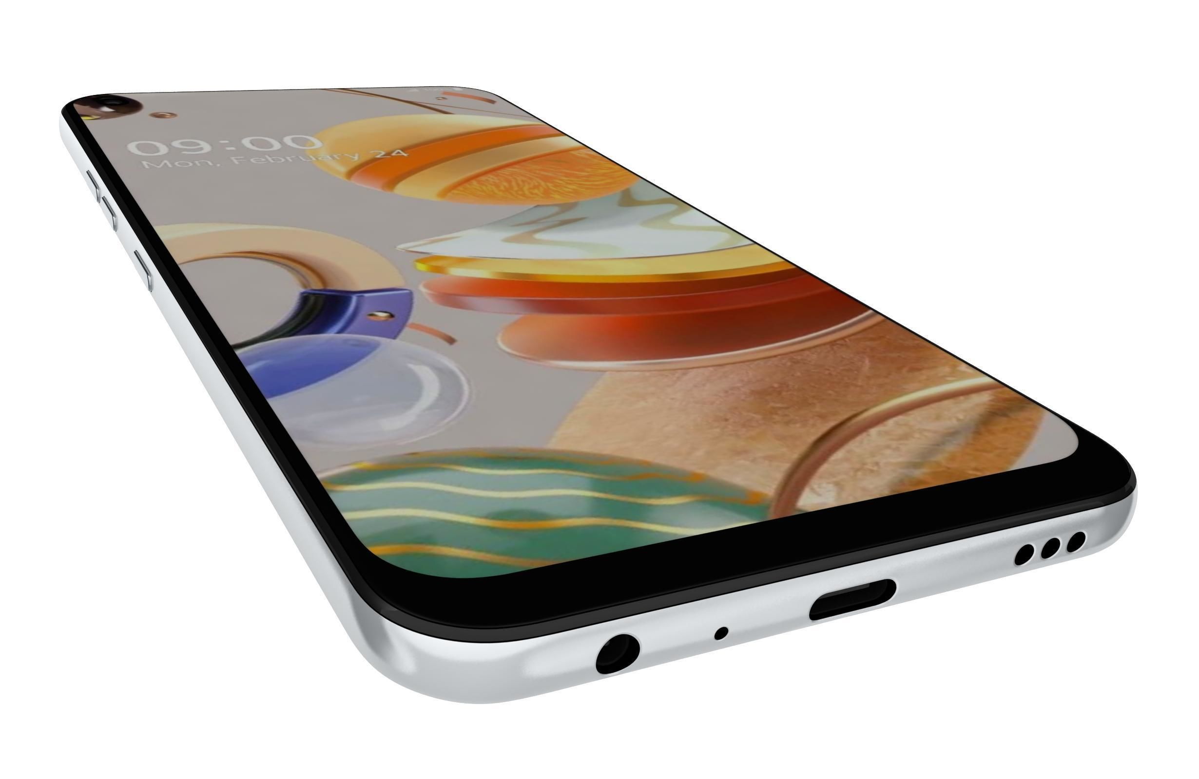 LG K61 Blue And White 3D model_15