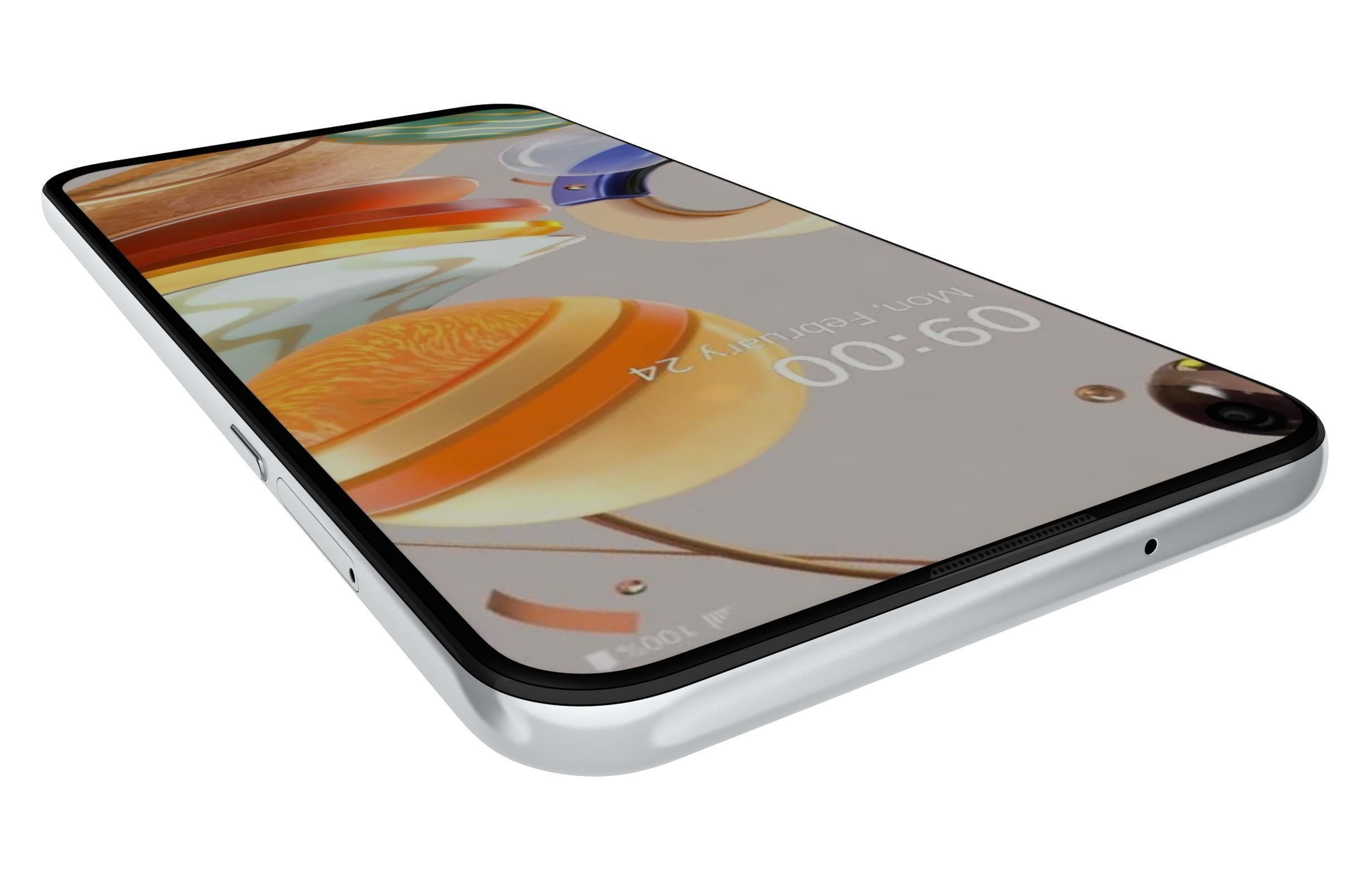 LG K61 Blue And White 3D model_17