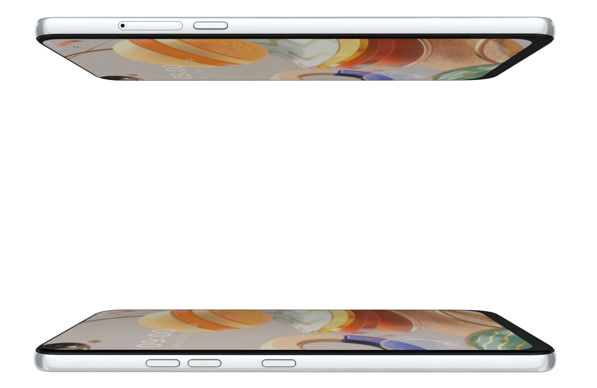 LG K61 Blue And White 3D model_19