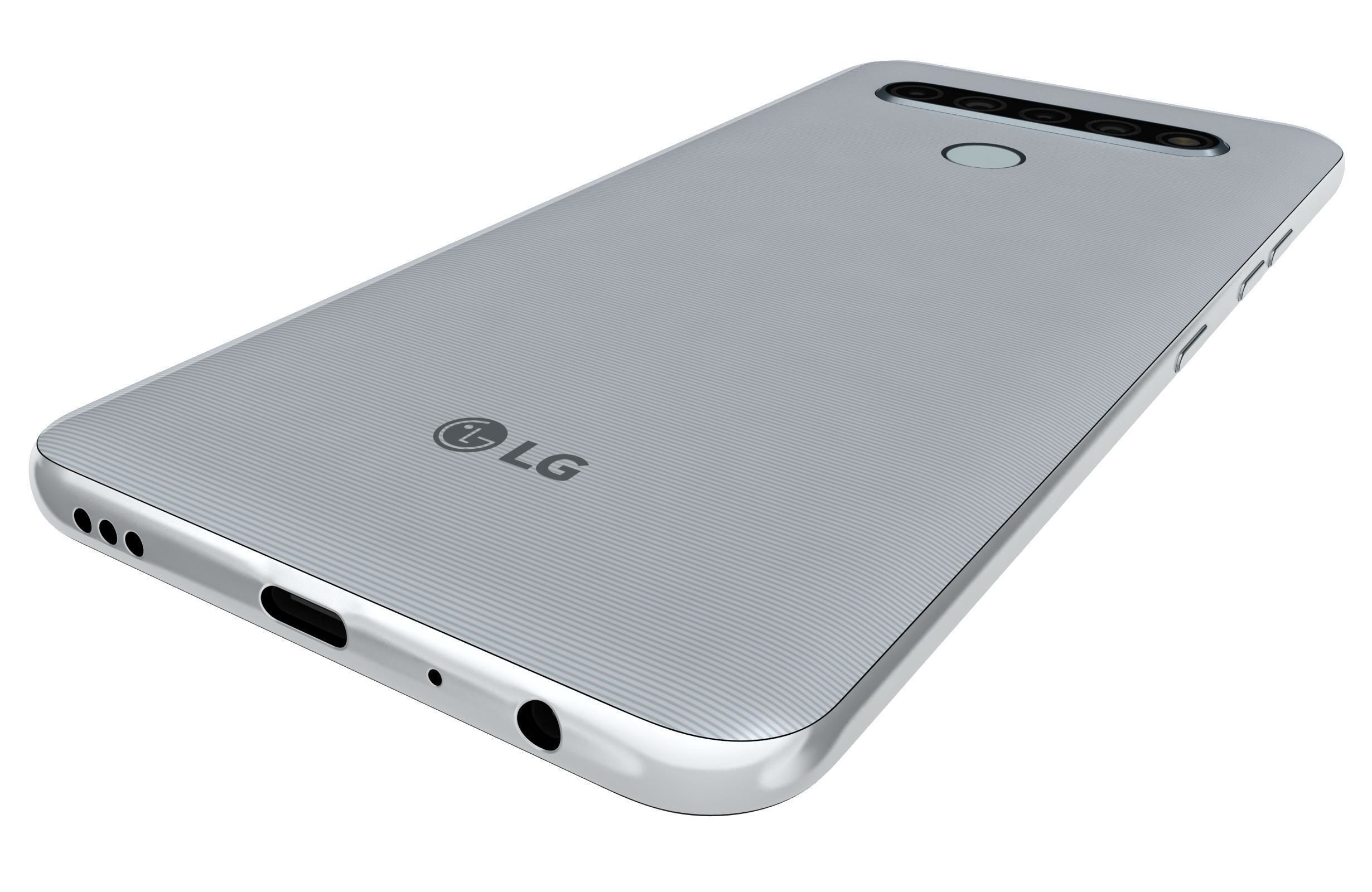 LG K61 Blue And White 3D model_11
