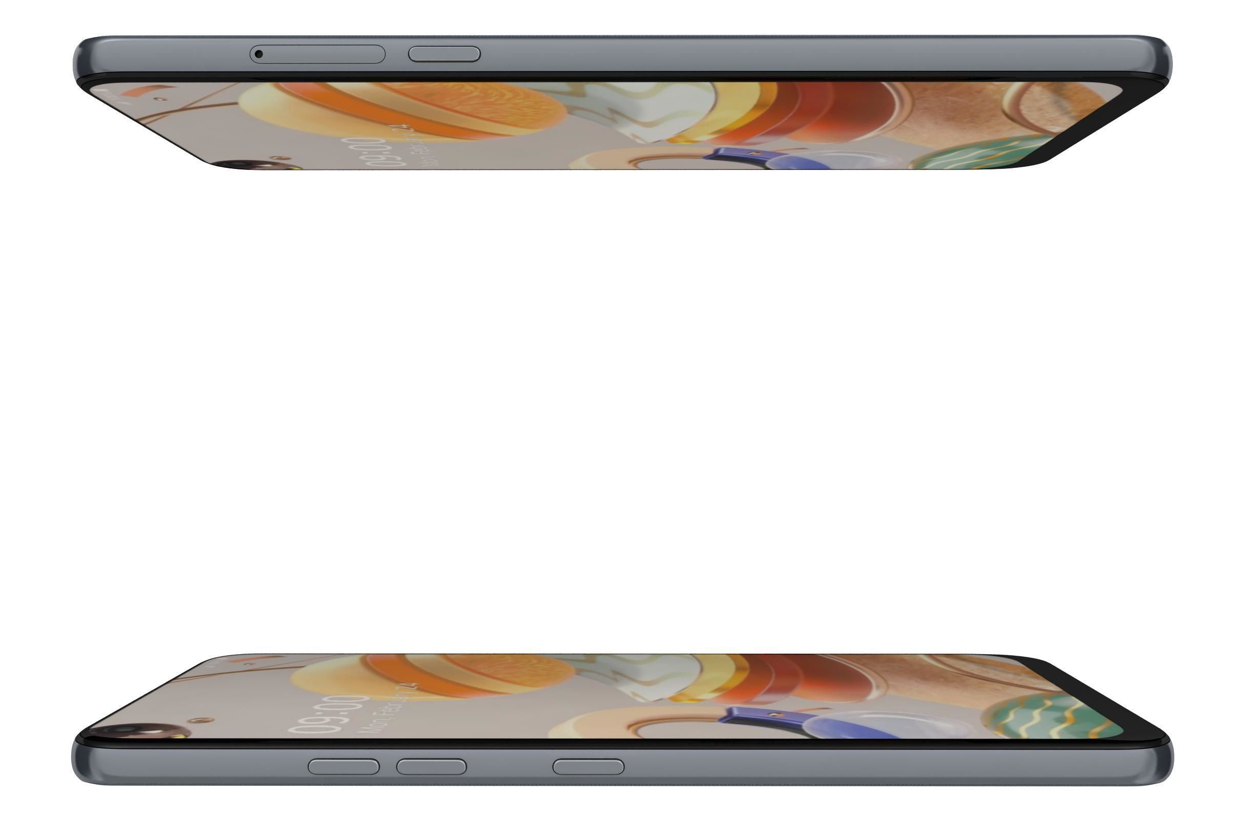 LG K61 Blue And White 3D model_9