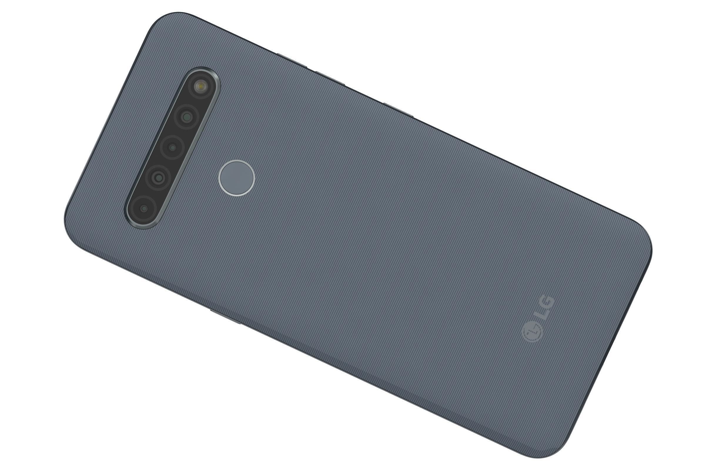 LG K61 Blue And White 3D model_25