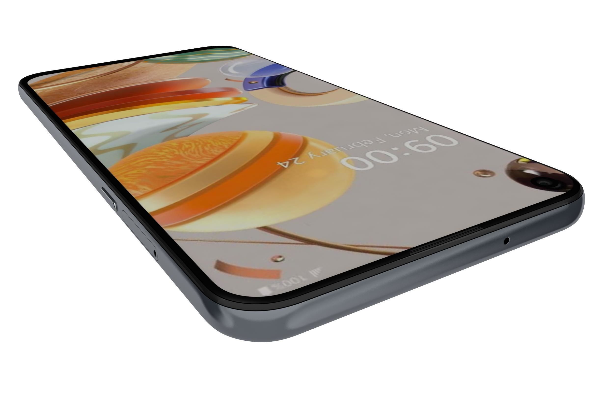 LG K61 Blue And White 3D model_26