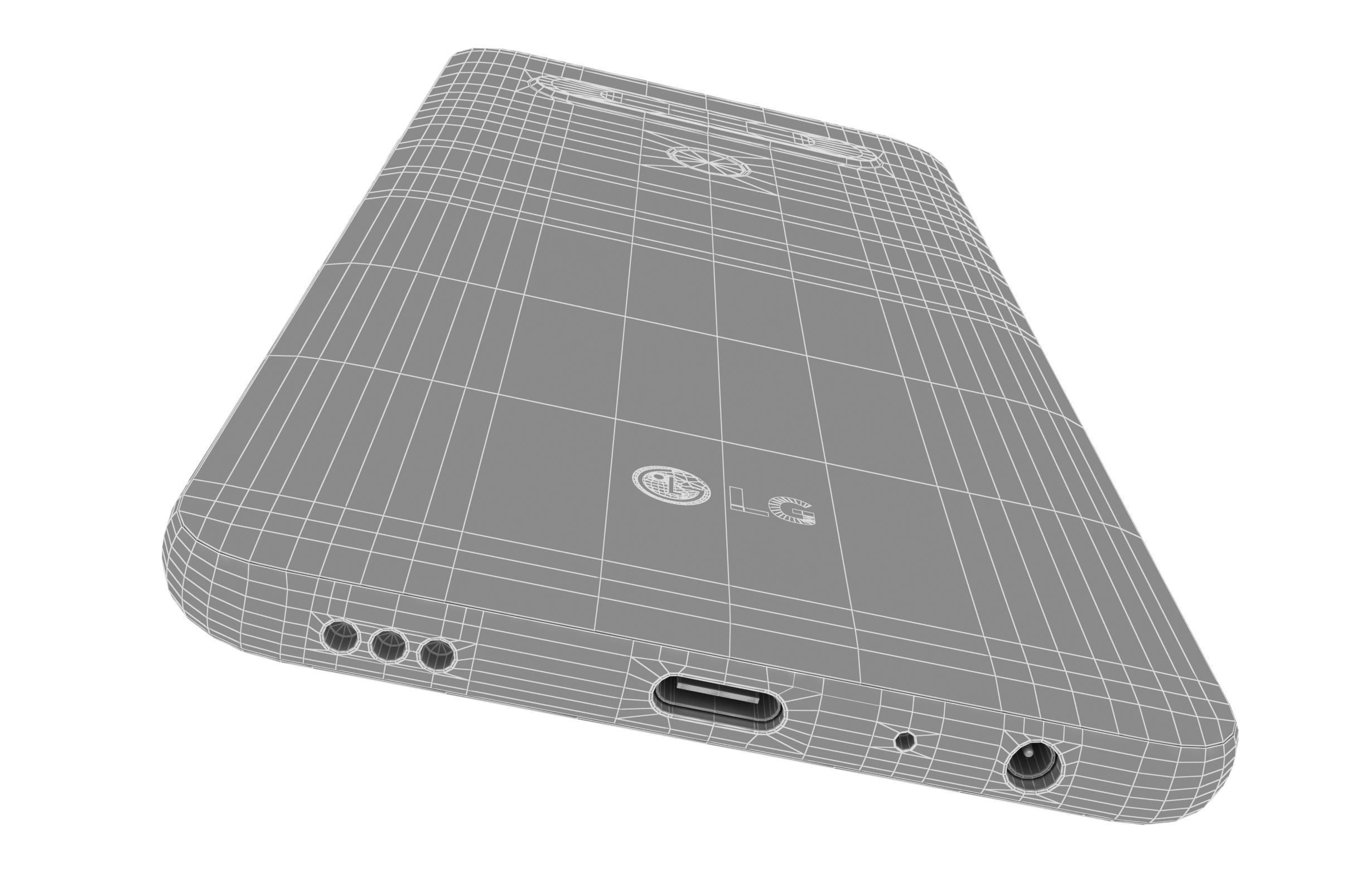 LG K61 Blue And White 3D model_33