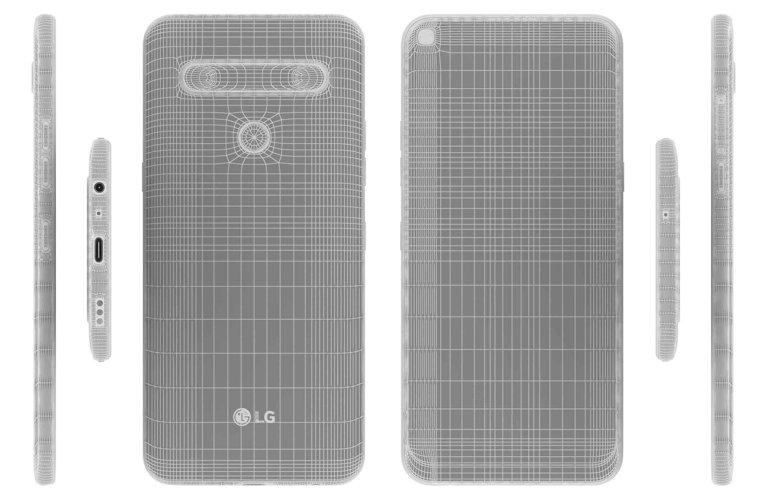 LG K61 Blue And White 3D model_30