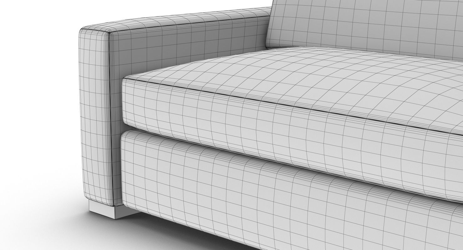 Restoration Hardware Maxwell Upholstered Sofa 3D model_12