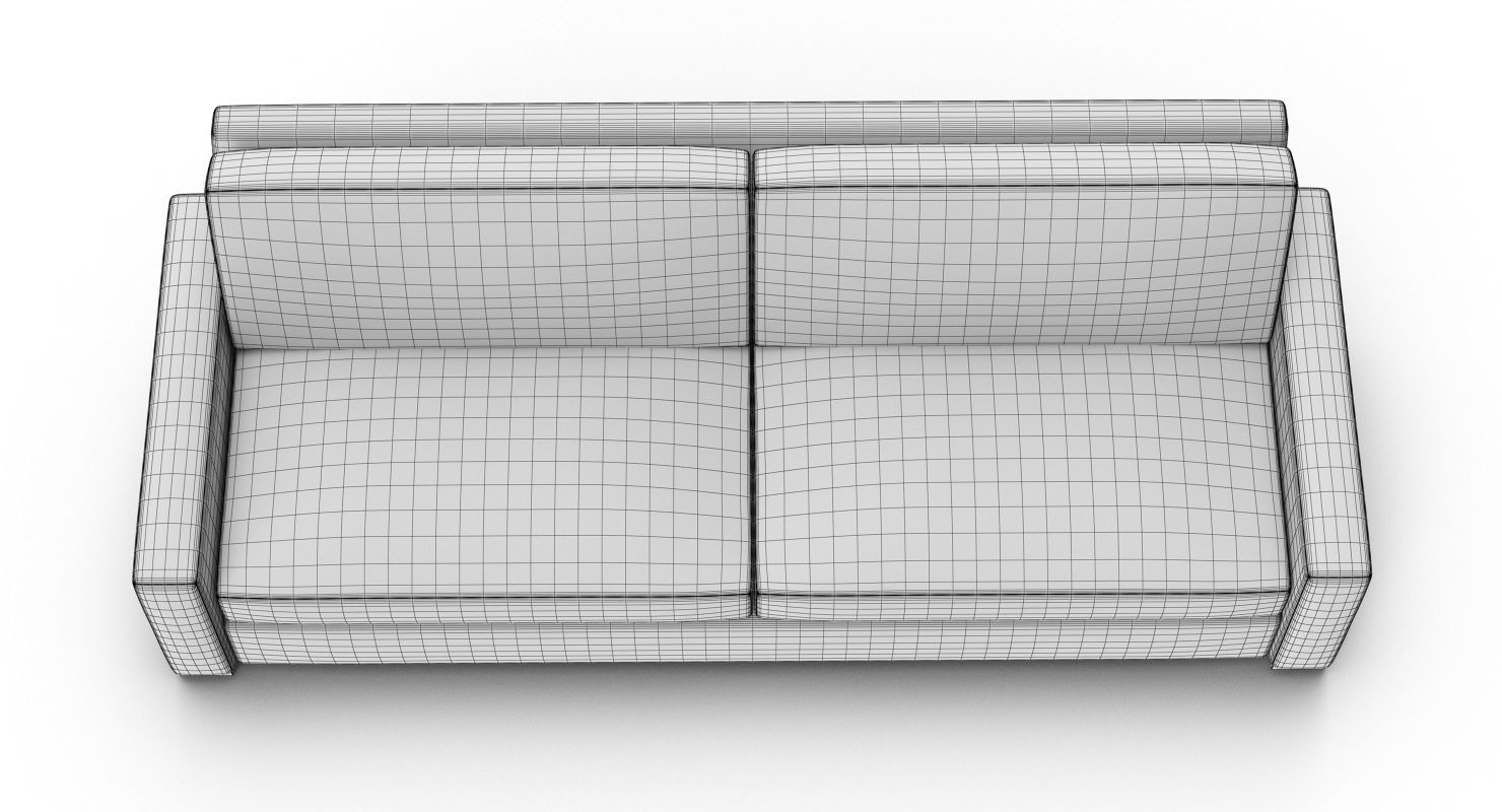 Restoration Hardware Maxwell Upholstered Sofa 3D model_7