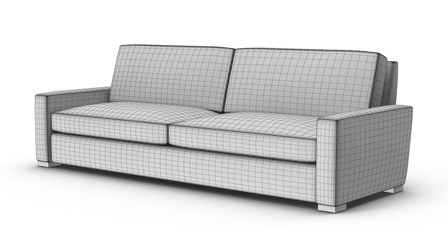 Restoration Hardware Maxwell Upholstered Sofa 3D model_5
