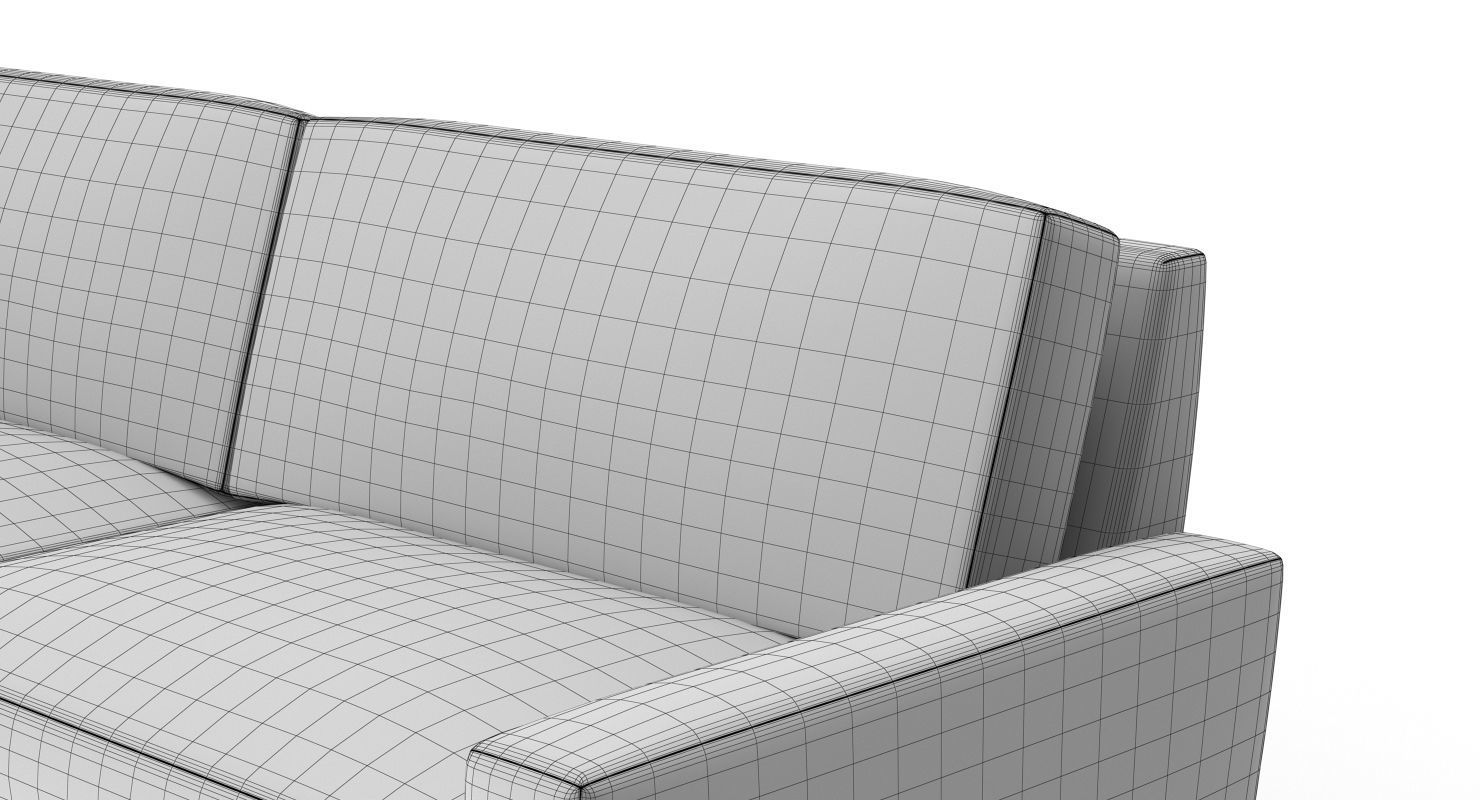 Restoration Hardware Maxwell Upholstered Sofa 3D model_11