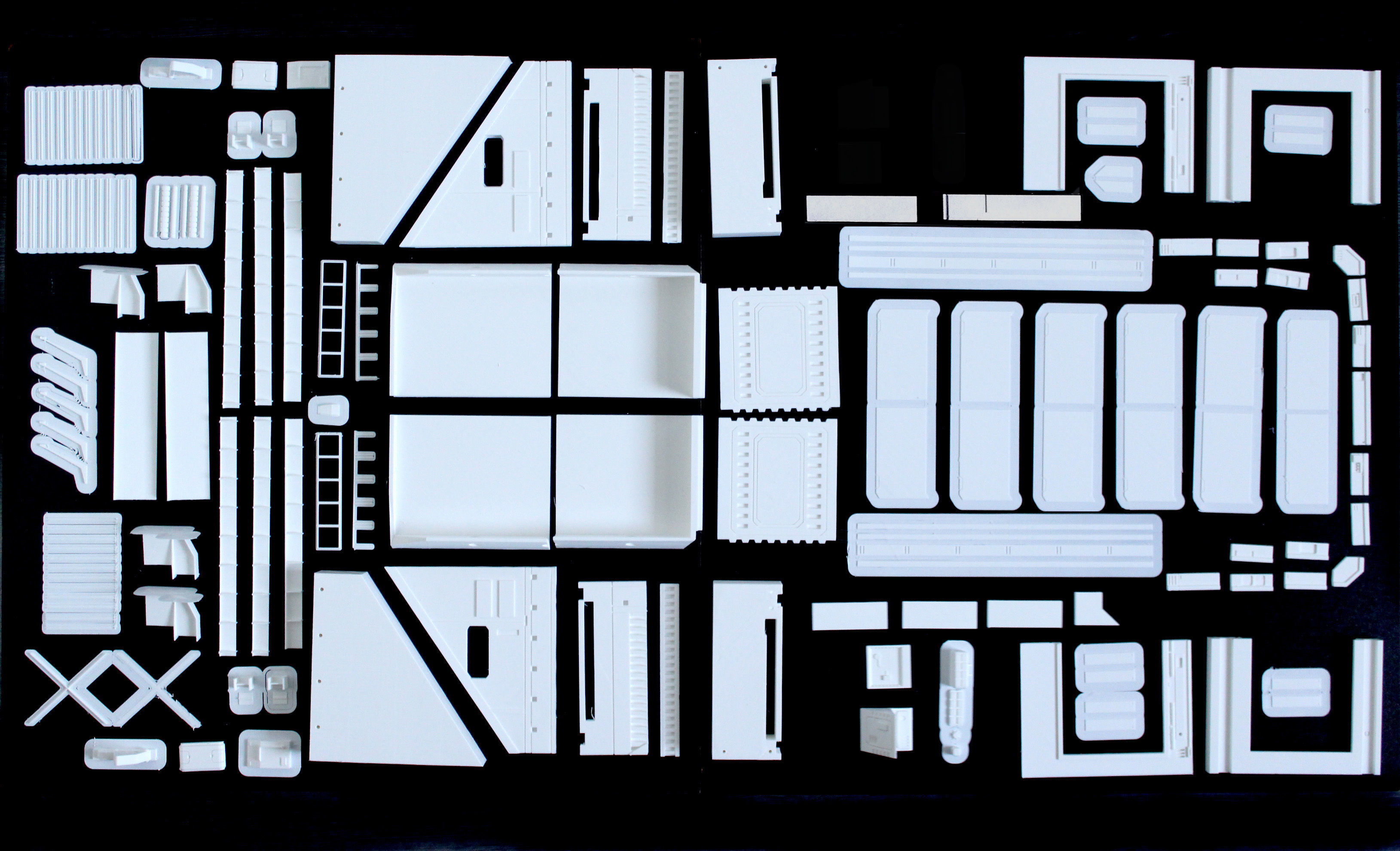 Set3 - Macross SDF1 Prometheus Hangar elevator-left Flight Deck 3D print model_32