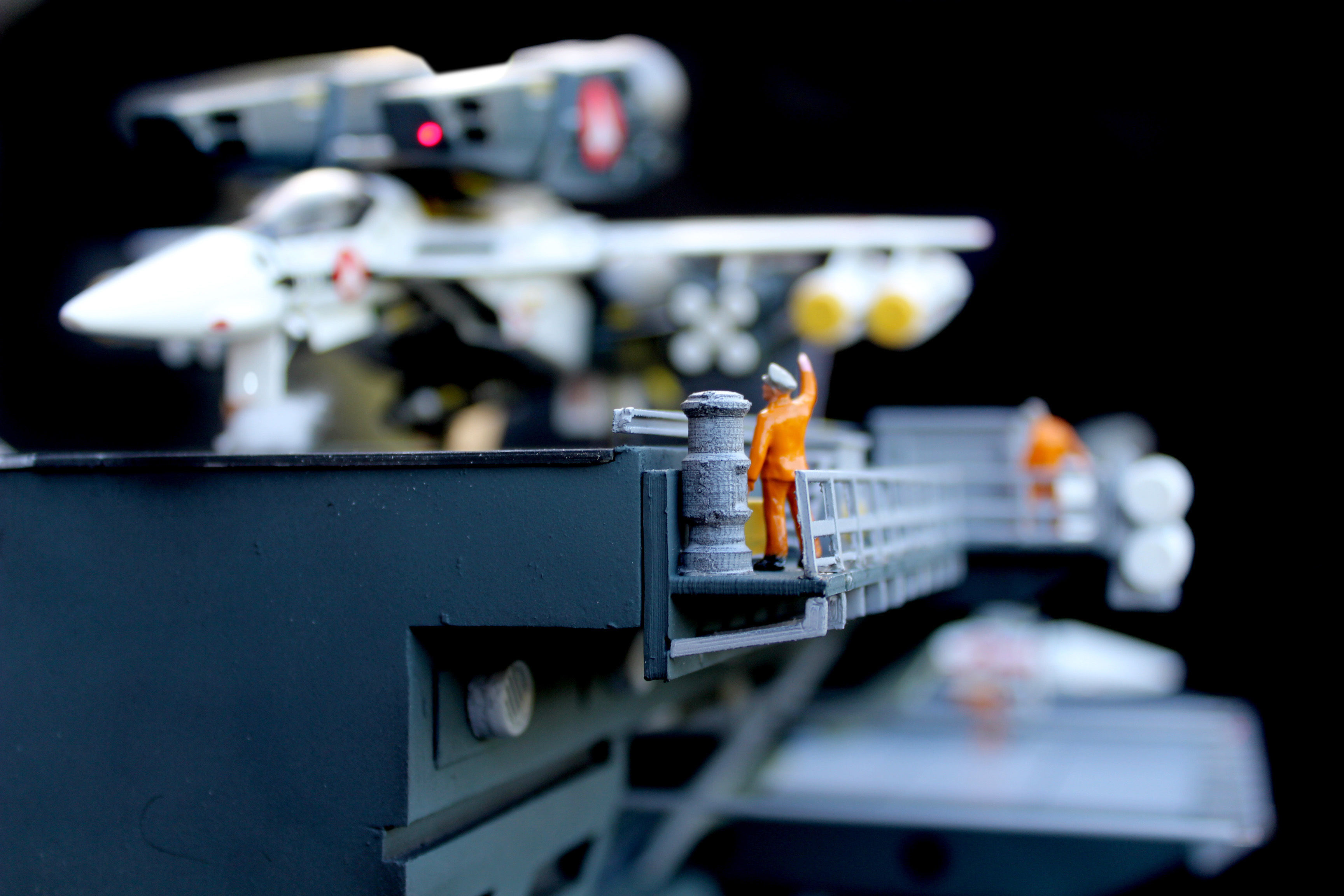 Set3 - Macross SDF1 Prometheus Hangar elevator-left Flight Deck 3D print model_18