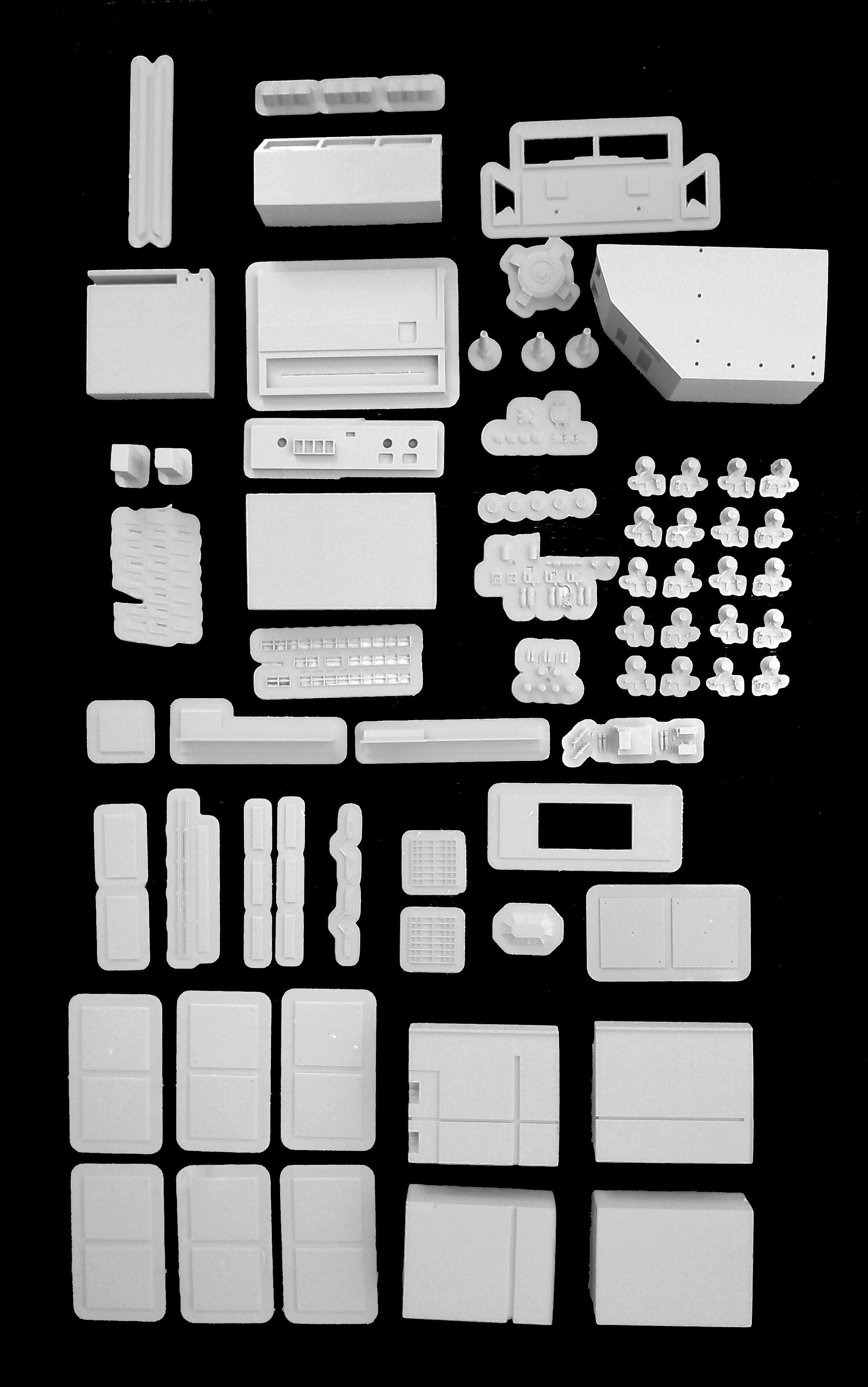 Set3 - Macross SDF1 Prometheus Hangar elevator-left Flight Deck 3D print model_33