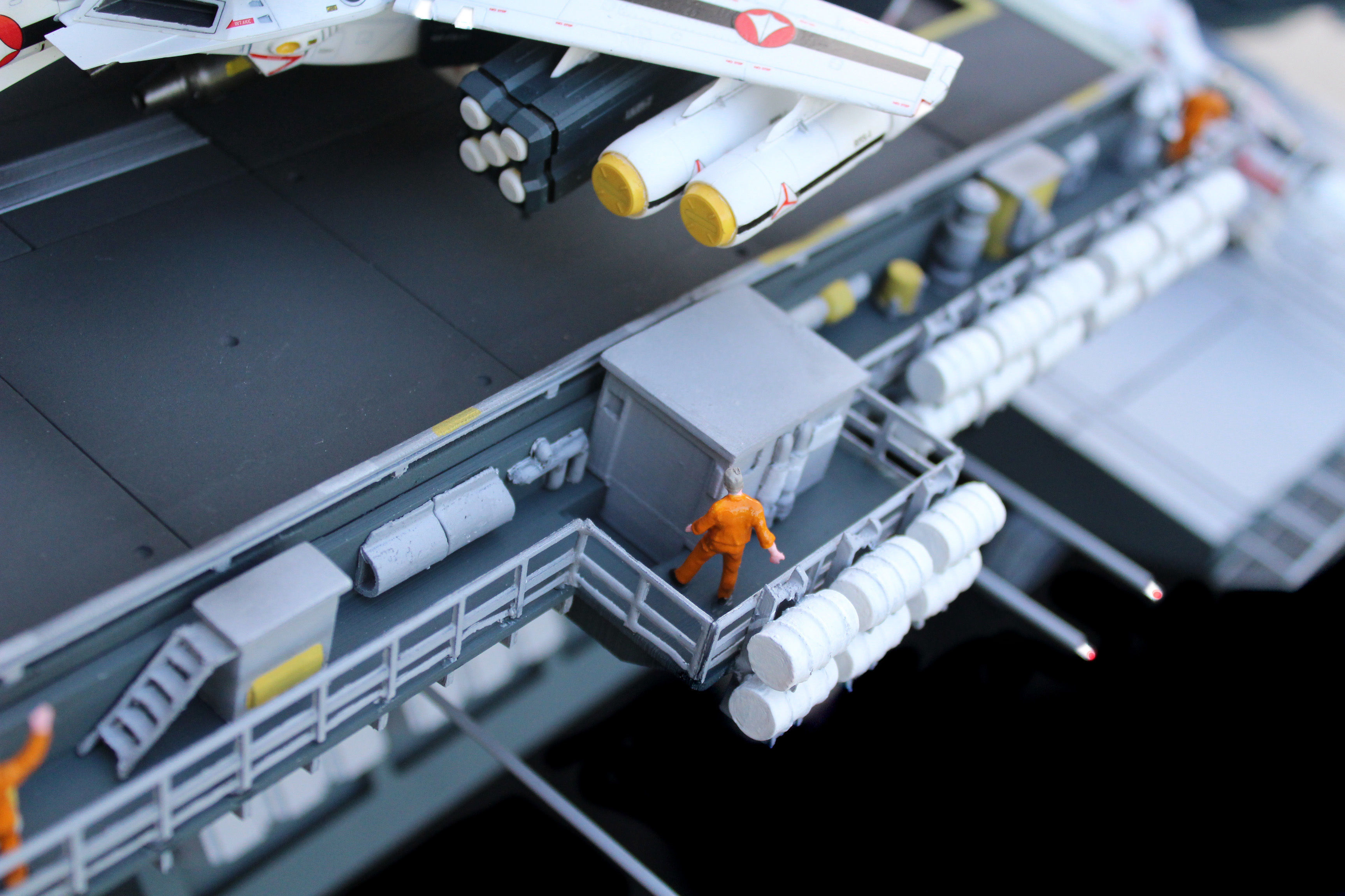 Set3 - Macross SDF1 Prometheus Hangar elevator-left Flight Deck 3D print model_17