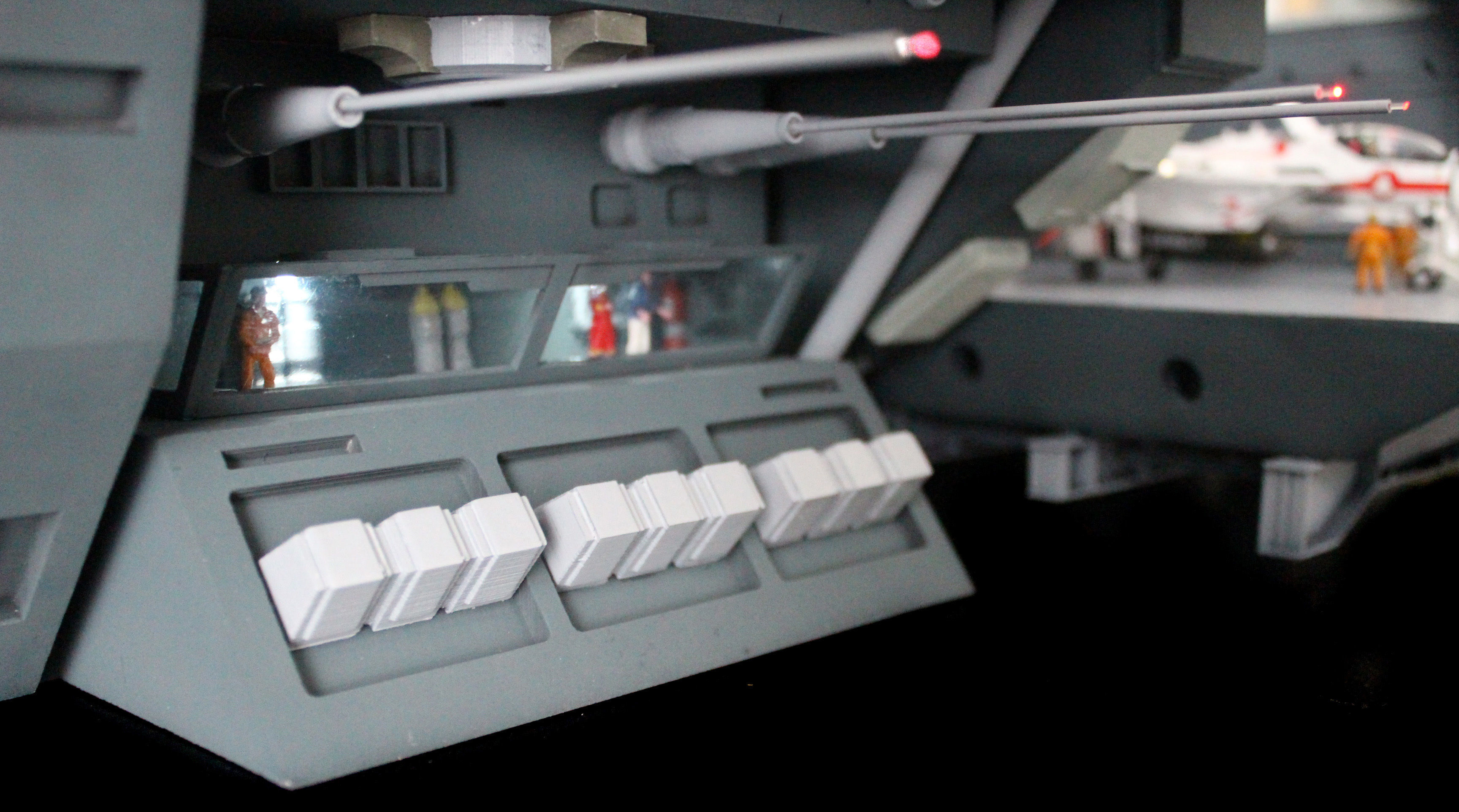 Set3 - Macross SDF1 Prometheus Hangar elevator-left Flight Deck 3D print model_28