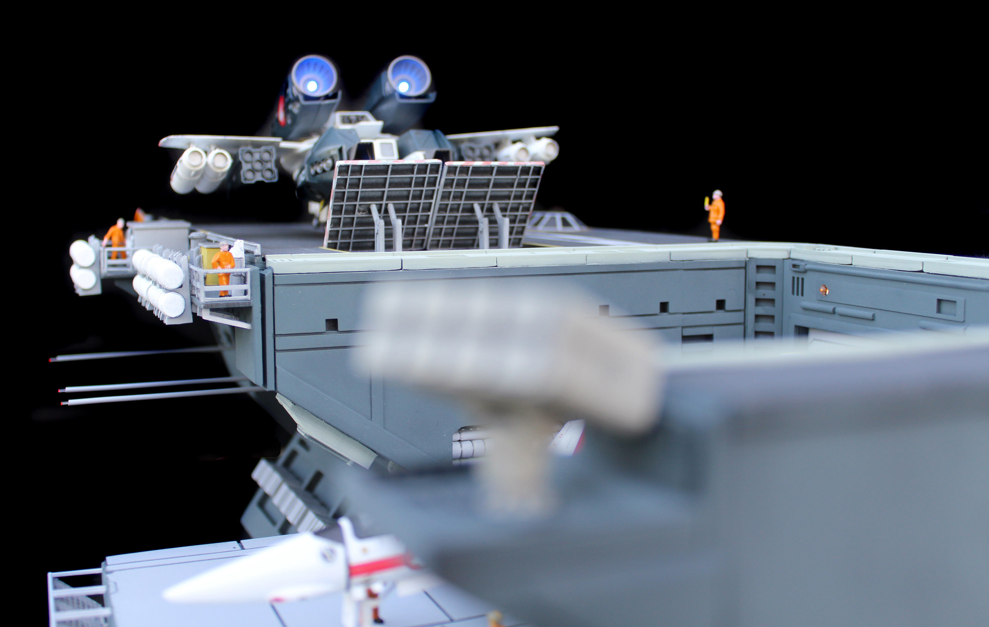 Set3 - Macross SDF1 Prometheus Hangar elevator-left Flight Deck 3D print model_23