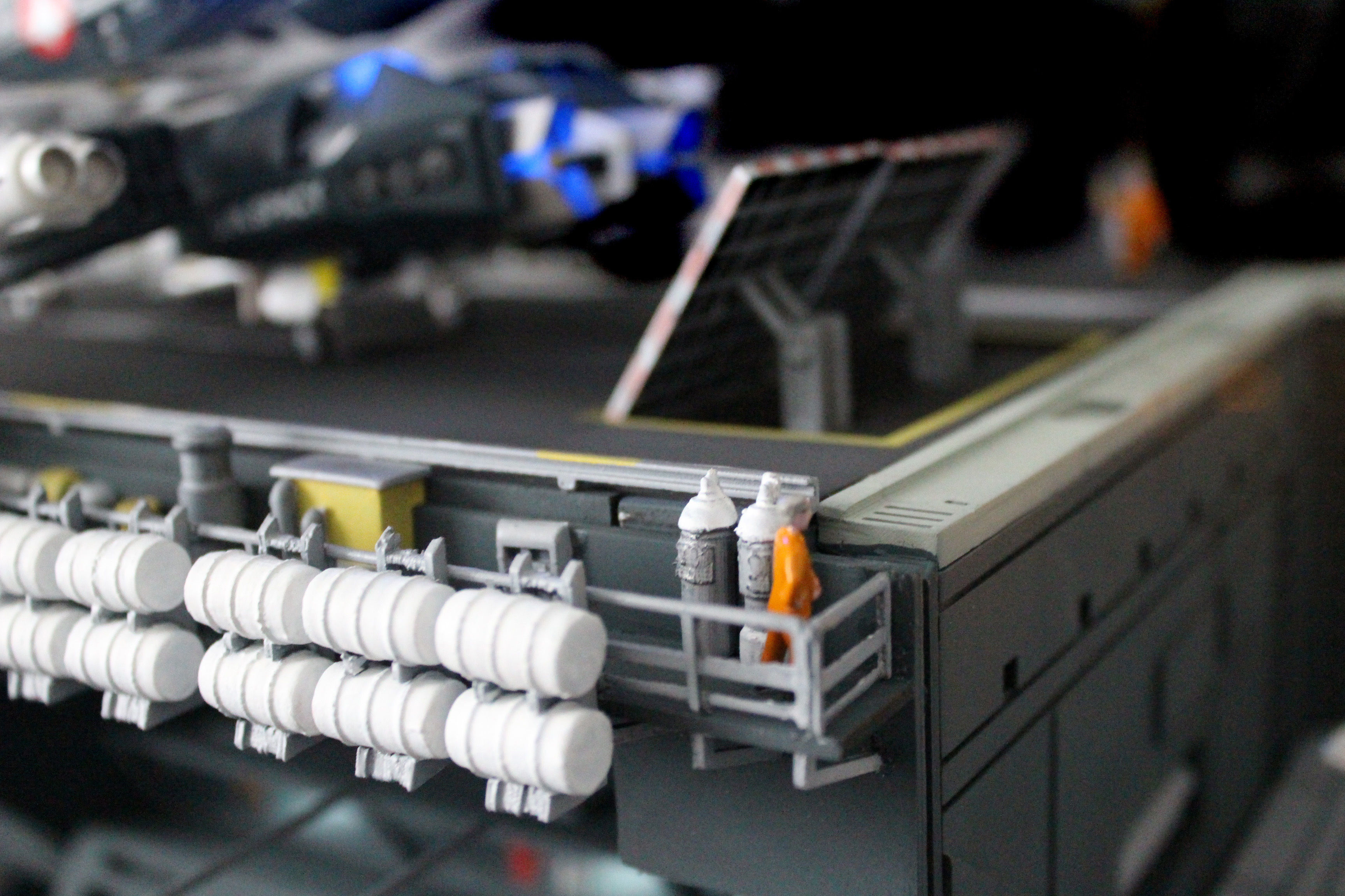 Set3 - Macross SDF1 Prometheus Hangar elevator-left Flight Deck 3D print model_15