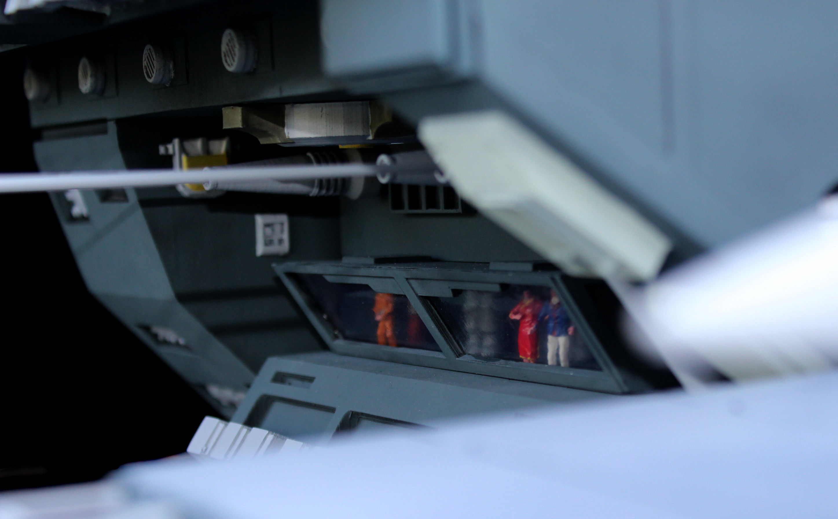 Set3 - Macross SDF1 Prometheus Hangar elevator-left Flight Deck 3D print model_21