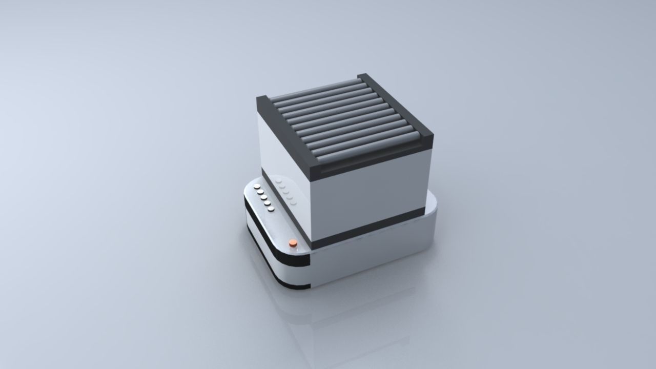 AGV smart robot 3D model_1
