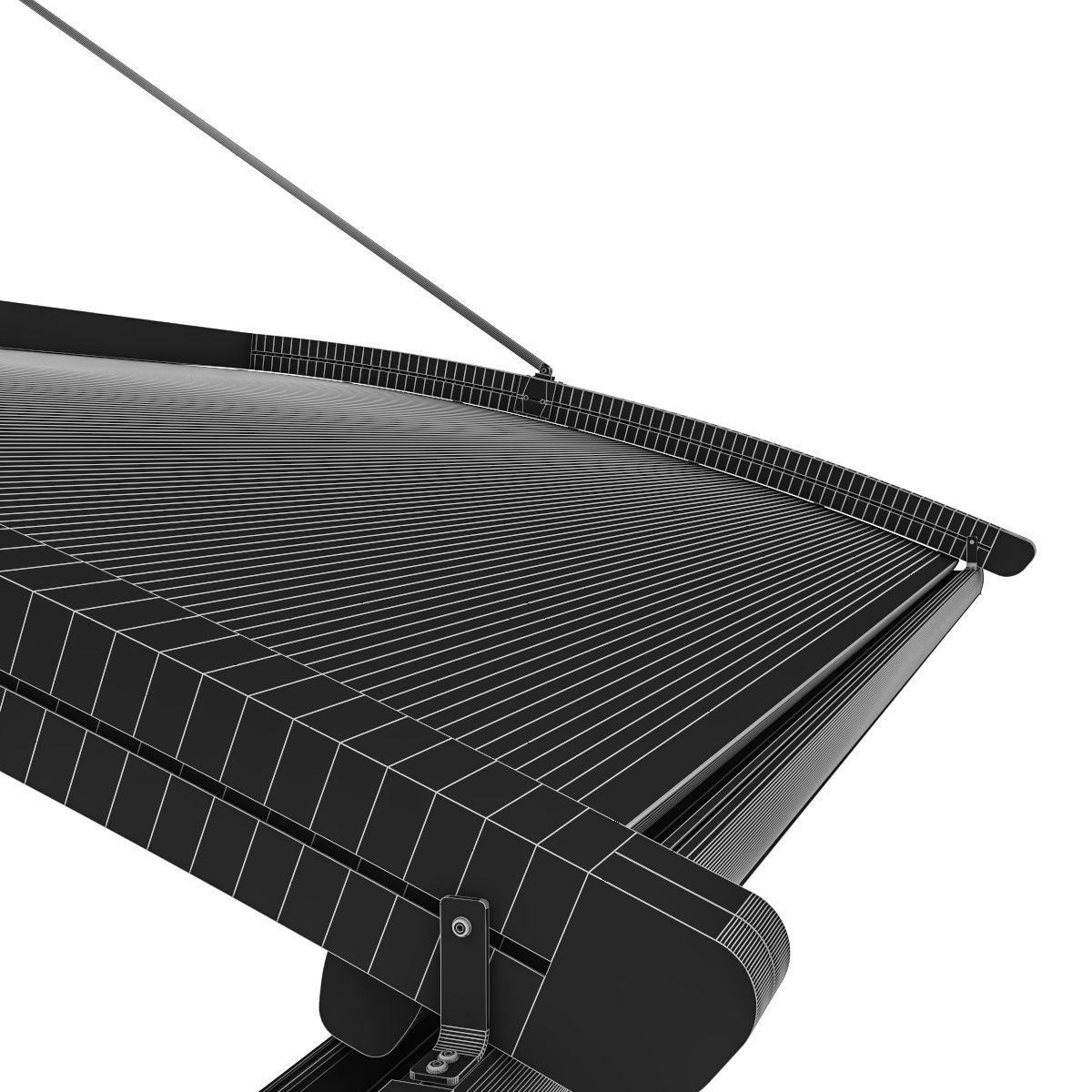 Motorized Pergola 6 brass furniture matte 3D model_15
