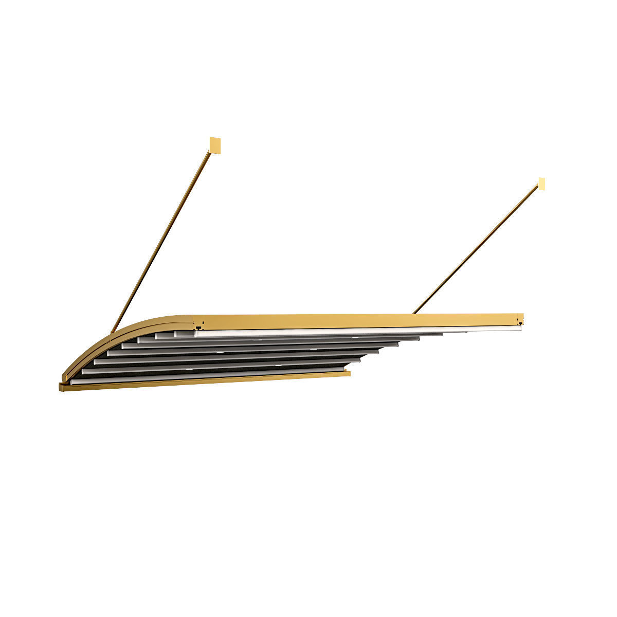 Motorized Pergola 6 brass furniture matte 3D model_18