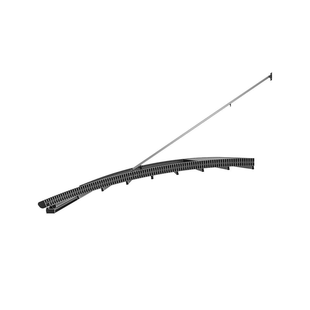 Motorized Pergola 6 brass furniture matte 3D model_6