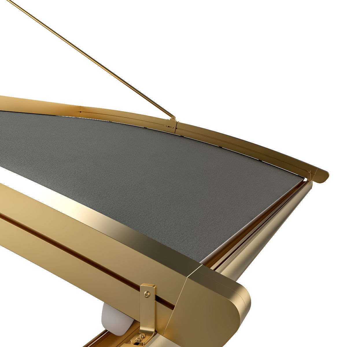 Motorized Pergola 6 brass furniture matte 3D model_2