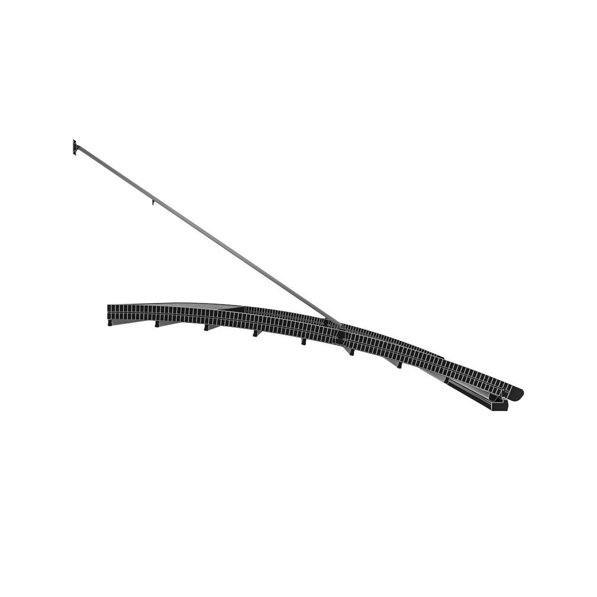 Motorized Pergola 6 brass furniture matte 3D model_10