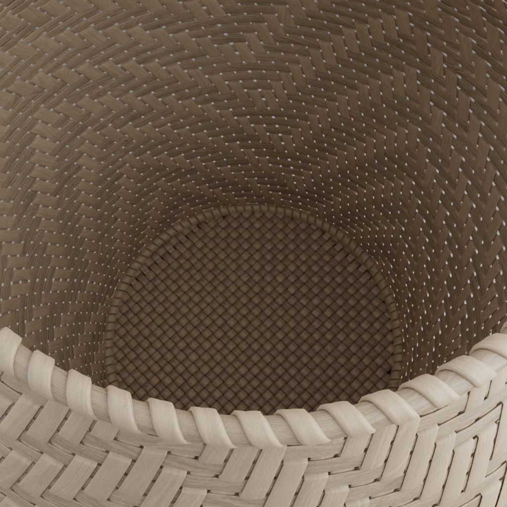 Woven basket 2 with lid 3D model_4