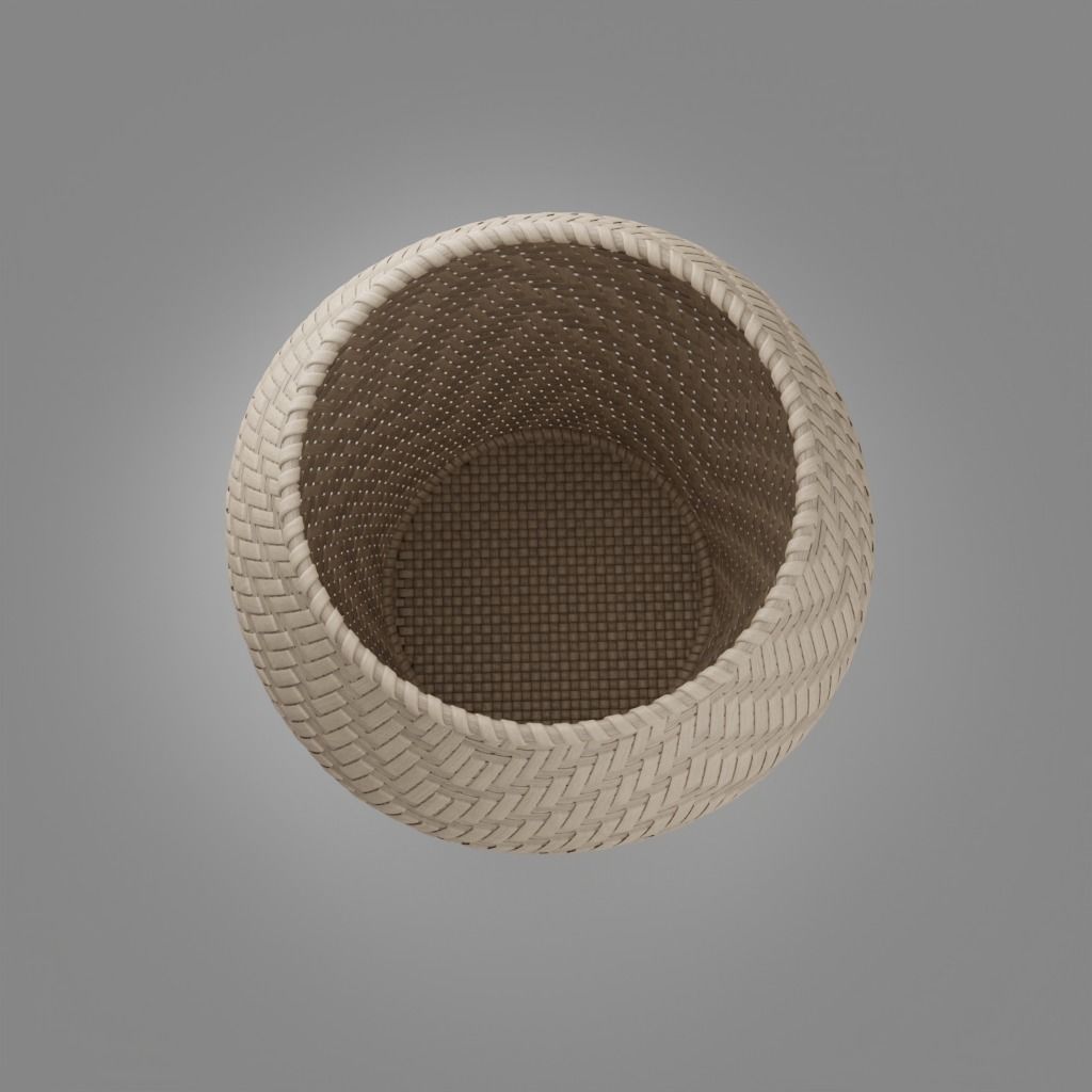 Woven basket 2 with lid 3D model_11