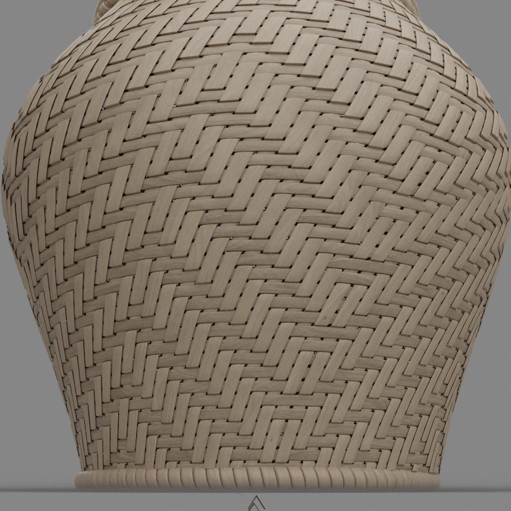 Woven basket 2 with lid 3D model_7