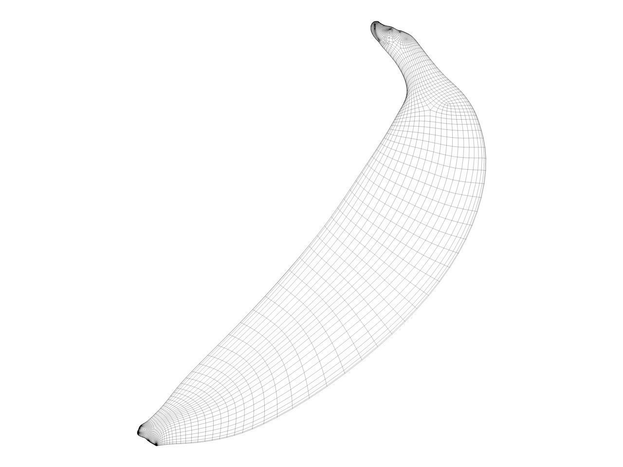 Banana wallpaper hd 3D model_3