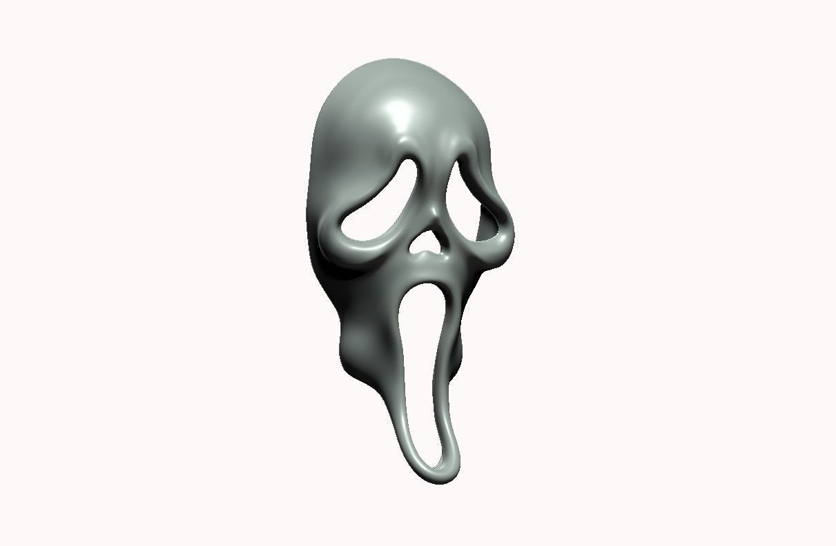 Ghost Scream Mask 3D print model_4